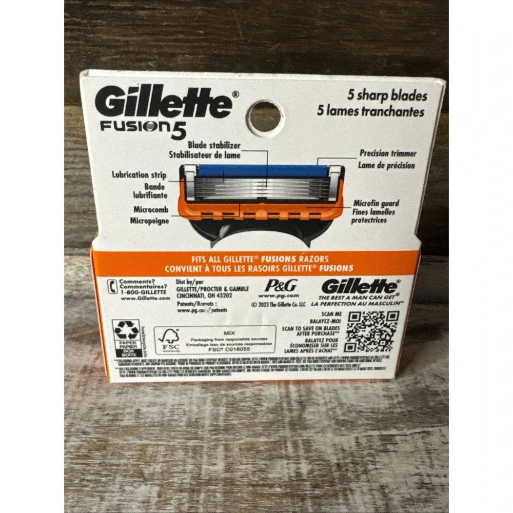 Gillette‎ Fusion5 Power Razor Blades 4 Count Refill Pack NEW | MSRP = $25